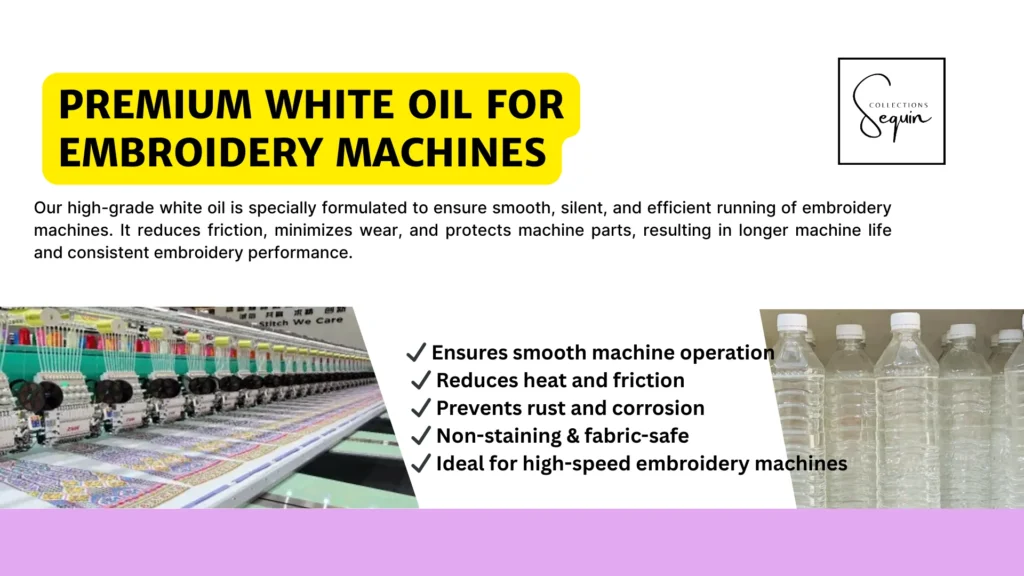 embroidery white oil